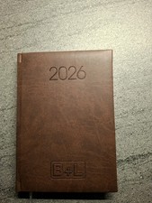 1 Buchkalender Wochenplaner 2026 braun Tagesplaner Terminplaner Organizer