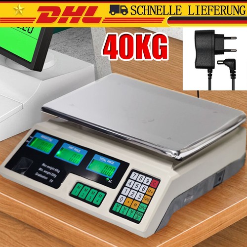 Geeichte 40kg waage - waage, ladenwaage