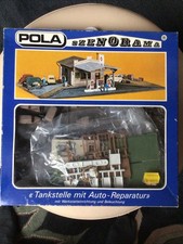 Pola - H0 - 100 - Bausatz - Tankstelle Mit Auto-Reparatur - In OVP