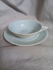 Limoges Chapus & ses Fils Art Deco Teetasse Teegedeck hellblaue Farbe