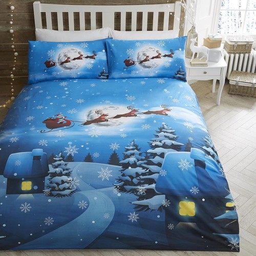 Bettbezug mit weihnachtsmann - bettbezug,