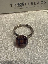 Trollbeads Eye of Aphrodite silver ring, size 54