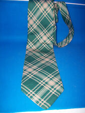 Schottenmuster Krawatte grün mit Kreuzstreifen