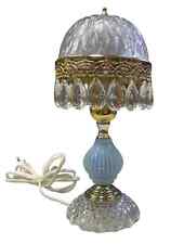 Antik Nostalgie Kristal Nachttisch Tisch Lampe Nacht Lampe Gece Lamba Glas Retro