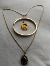 Armreifen gold 333 und  goldkette 333,channelanhänger (gestempelt)