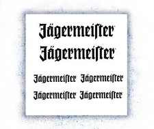 Jägermeister Sponsoren Aufkleber Set 6-Teilig freie Farbauswahl Motorrad Auto KF