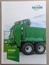 TEBBE LS SERIE Einachs Tandem Dungstreuer Miststreuer Prospekt Traktor Schlepper