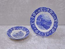 3tlg. Set Keramik Palissy England Old Windsor Locks Thames River Scenes Vintage