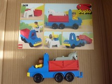 Lego Duplo 2628 Pferdetransport mit Pferd, Fahrer, 1987? sehr gut erhalten!!