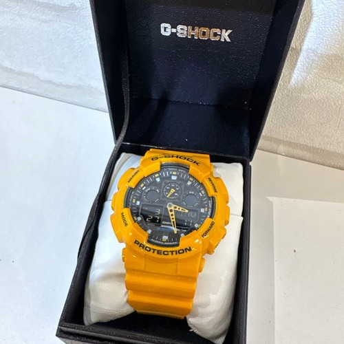 Casio shock 100 gelb - casio, g-shock