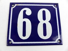 altes Email Hausnummer Schild