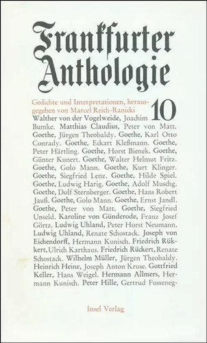 Frankfurter anthologie - frankfurter,