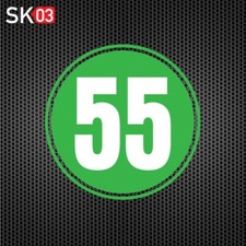 Retro startnummer rund - startnummer,