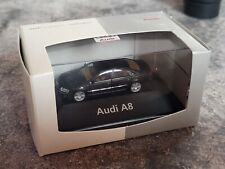  Audi A8 4.2 quattro D3  2002-05 DEALER ED. ebonyschwarzmetallic 1:87 Herpa 