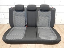 Sitzbank Skoda Fabia 5J Kombi hinten mit Lehne teilbar schwarz grau Kopfstützen