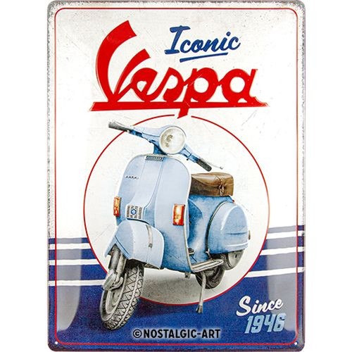 Vespa relief blechschild - vespa, relief-blechschild