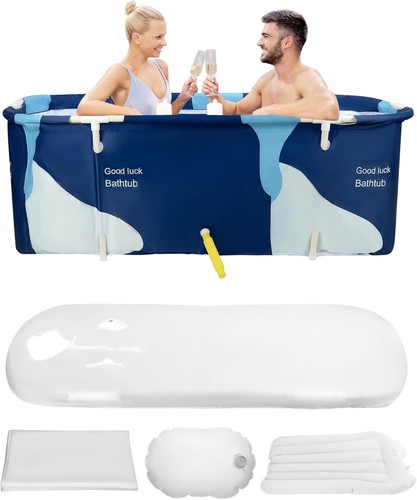 Faltbare badewanne 140x60x55cm - faltbare,