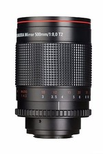 Spiegel Teleobjektiv 500mm 8,0 Dörr Danubia für Sony Alpha 37,58,65,77,A100,A200