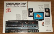 Seltene Werbung vintage SONY