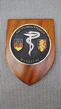 BUNDESWEHR BW VERBANDSABZEICHEN WANDSCHILD WAPPEN SANITÄTSHAUPTDEPOT NIVELLES BE