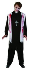 Herren Kostüm "Zombie" Priester Blut -Gr. M, L und XL- Karneval Halloween