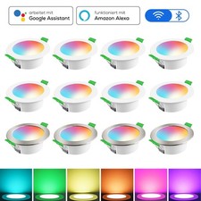 68mm ALUSSO LED Einbaustrahler RGB+CCT WIFI Bluetooth Dimmbar Deckenleuchte 230V