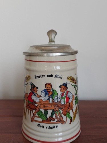 Bierkrug keramik mit - bierkrug,