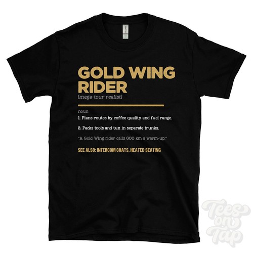 Gold wing rider shirt - rider, t-shirt