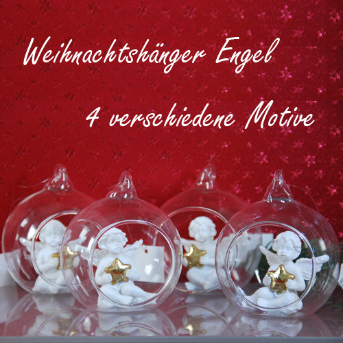 Hänger engel glas kugel - engel,