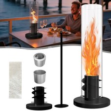 Tischkamin Tischfeuer Tornado Standkamin Dekoratives Kamin Set mit Löschwerkzeug