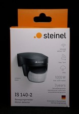 NEU Steinel IS 140-2 Bewegungsmelder Wandmontage Schachtel versiegelt schwarz