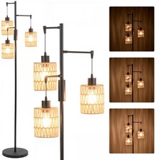 Dimmbare 3 flammige Rattan