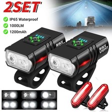 4pcs LED Fahrradlampe Set USB