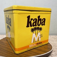 Blechdose KABA Kakao Werbedose Vintagedose Gelb Werbung Küchendeko 60er 70er alt