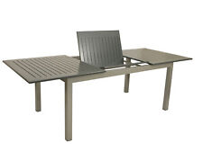 Gartentisch Ausziehtisch Gartenmöbetisch Alutisch BAJAZZO 245x100cm grau 2. WAHL