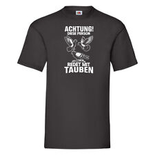 Redet mit Tauben | Taubenschlag | Tauben T-Shirt Schwarz