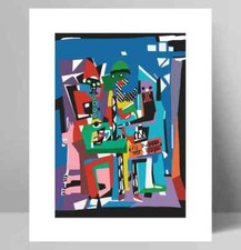 Poster, A4, KunstdruckThree Musicians Picasso Inspiriert 300gsm Druck