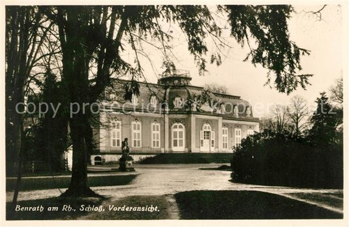 Benrath schloss vorderansicht - benrath,