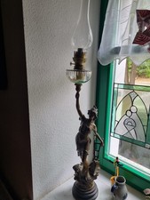 Antike große Petroleum Lampe