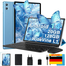 Android 14 Tablet mit 20GB RAM | 10,1 Zoll FHD IPS | WLAN 6 + Bluetooth 5