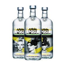 Absolut Vodka 1L Exposure 3er Set – Limited Edition 2013 - Wodka Sammleredition