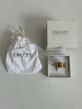 DKNY Ring gold Strasssteine DKNY Logo, Edelstahl, 18,1 mm