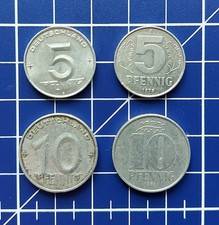 DDR 5 & 10 Pfennig 1952–1982