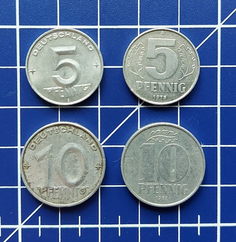 Ddr pfennig 1952 1982 - ddr, 5