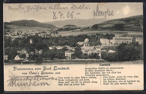 Bad landeck panorama von - bad, landeck,