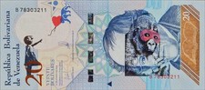 BANKSY * 20 Bolivares * Echte