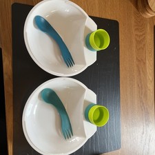 2x Camping Teller Kunststoff