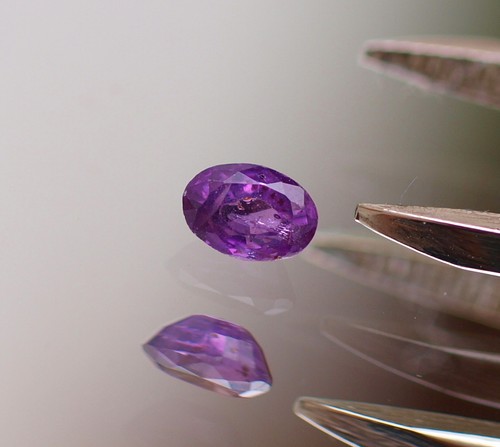 Saphir pink violett - , ceylon