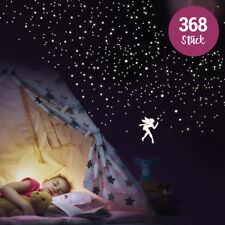 Wandkings fluoreszierende Leuchtaufkleber Feen Sterne und Punkte 368 Stück