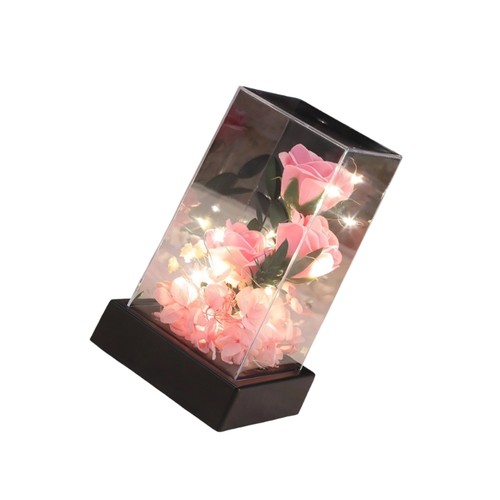 Light rose acrylic - rose, box
